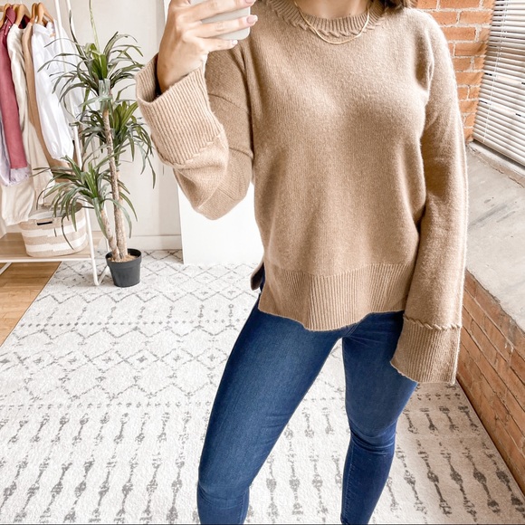 Theory Cashmere Sweater Camel - Picture 2 of 8